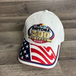 Daytona 500‎ Hat Adjustable 2008 NASCAR Racing 50 Years Great American Race Flag